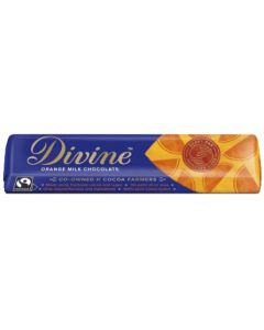 Divine Chocolate - Milk Chocolate Orange - 30 x 35g