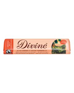 Divine Chocolate - Fairtrade Milk Chocolate Orange - 30 x 35g