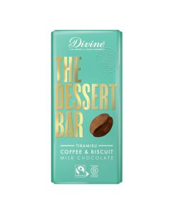 Divine Chocolate - Fairtrade Milk Chocolate Tiramisu  - 10 x 180g