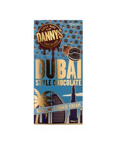 Danny's Chocolates - Dubai Style Hazelnut Cookie Cream Chocolate Bar - 10 x 190g