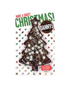 Danny's Chocolates - Milk Chocolate Snowflake Christmas Tree Bar - 12 x 50g