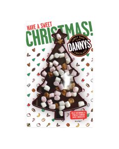 Danny's Chocolates - Milk Chocolate Lumpy Road Christmas Tree Bar - 12 x 50g