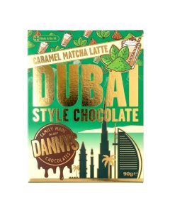 Danny's Chocolates - Dubai Style Caramel Matcha Latte Mini Chocolate Bar - 10 x 90g