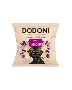 Dodoni - Baked Halloumi Caramelised Onion Cheese Thins - 10 x 22g