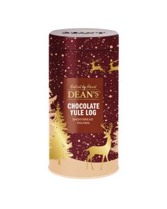 Dean's - Chocolate Yule Log Shortbread Rounds Tin - 6 x 150g