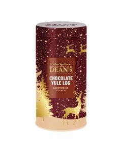 Dean's - Chocolate Yule Log Shortbread Rounds Tin - 6 x 150g