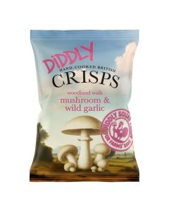 Diddly Squat Farm - Mushroom & Wild Garlic Crisps - 24 x 40g