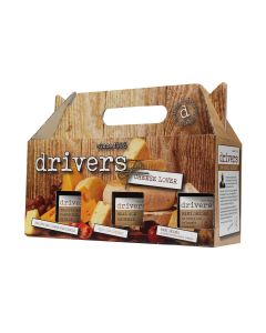 Drivers  - Cheese Lovers Box (includes Mini Onions in Honey and Balsamic Vinegar 550g, Real Ale Chutney 350g , Farmhouse Pickle 350g) - 4 x 1250g