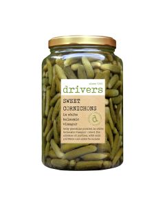 Drivers  -  Cornichons in White Balsamic Vinegar  - 4 x 1700g