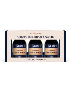 EDMUNDS Cocktails - Gingerbread Espresso Martini Gift Box (3 x 100ml) - 6 x 300ml