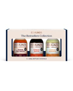 EDMUNDS Cocktails - Cocktail Favourites Gift Box (inc. 1 x Passion Fruit Martini, 1 x Espresso Martini, 1 x Kumquat Margarita) - 6 x 300ml