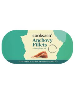 Cooks & Co - Anchovy Fillets in Oil - 10 x 50g