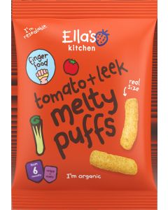 Ella's Kitchen - Organic Melty Puffs Tom & Leeks - 4 x 20g