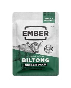 Ember Snacks - Garlic & Rosemary Biltong - 15 x 45g