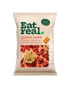 Eat Real - Sundried Tomato & Roasted Garlic Quinoa Chips - 10 x 90g
