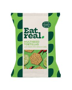 Eat Real - Bird's Eye Chilli & Lime Multiseed Tortillas - 10 x 160g