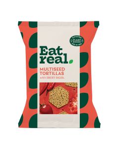 Eat Real - Smoky Salsa Multiseed Tortillas - 10 x 160g