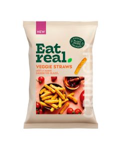 Eat Real - Sweet BBQ Veggie Straws - 10 x 110g