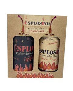 Esplosivo - Italian Chilli Sauce Gift Box (1 x Italian Chilli Sauce & 1 x Extra Hot Italian Chilli Sauce) - 7 x 560g
