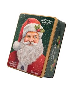 Farmhouse Biscuits - Santa Tin with Petticoat Shortbread Biscuits - 8 x 400g