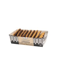 Farmhouse Biscuits - Half Coated Dark Chocolate Ginger Biscuits - 12 x 150g