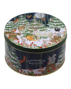 Farmhouse Biscuits - Woodland Scene Tin Biscuit Assortment - 4 x 500g