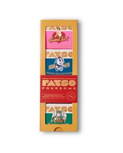FATSO - 4 Bar Mini Gift Box (1 x King's Ransom, 1 x Nan's Stash, 1 x Home Run, 1 x Sweet Tart) - 10 x 160g