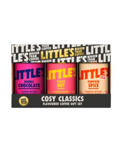 Little's Coffee - Cosy Classics Flavoured Coffee Selection Gift Set (Toffee Nut, Double Chocolate, Pumpkin Spice) - 6 x 150g