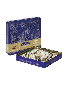 Feletti - Gran Tour Milano Tin Box with Milk & Dark Chocolates filled Orange, Hazelnut & Amaretto Cream - 8 x 200g