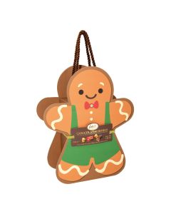 Feletti - Gingerbread Gift Box with Dark Chocolates filled with Hazelnut Cream (3 x Green & 3 x Red) - 6 x 200g