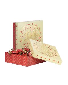 Feletti - Christmas Dream Deluxe Box with Dark Chocolates filled with Hazelnut Cream (3 x Red & 3 x Cream) - 6 x 250g