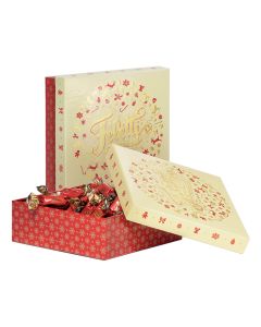 Feletti - Christmas Dream Deluxe Box with Dark Chocolates filled with Hazelnut Cream (3 x Red & 3 x Cream) - 6 x 250g