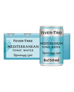 Fever-Tree - Refreshingly Light Mediterranean Tonic Water Fridgepack (3 x 8 x 150ml) - 3 x 1200ml