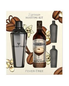Fever Tree - Espresso Martini Cocktail Pack (1 x 500ml Mixer, 2 x Mermaid Vodka, 1 x Cocktail Shaker) - 4 x 600ml