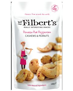 Mr Filbert's - Peruvian Pink Peppercorn Cashews & Peanuts - 12 x 100g