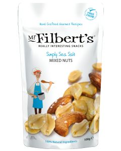 Mr Filbert's - Simply Sea Salt Mixed Nuts - 12 x 100g