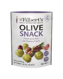 Mr Filbert's - Rosemary & Garlic Mixed Olives  - 12 x 50g