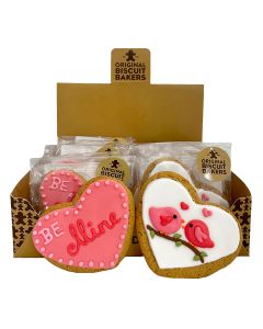 Original Biscuit Bakers - Love Birds & Be Mine Heart Biscuits - 16 x 45g