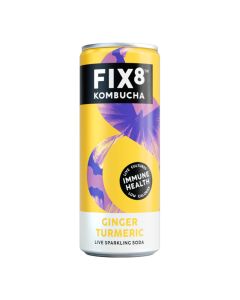 Fix8 Kombucha - Ginger Turmeric Kombucha - 12 x 250ml