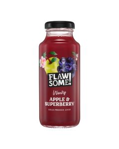 Flawsome! - Apple & Superberry Cold-Pressed Juice Bottle - 12 x 250ml