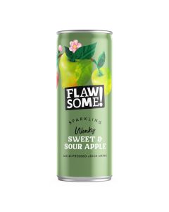 Flawsome! - Sweet & Sour Apple Lightly Sparkling Juice Can - 24 x 250ml