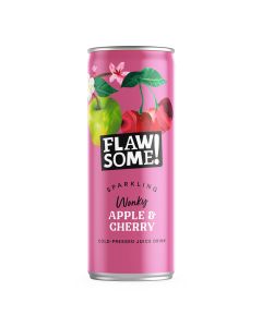 Flawsome! - Apple & Sour Cherry Lightly Sparkling Juice Can - 24 x 250ml