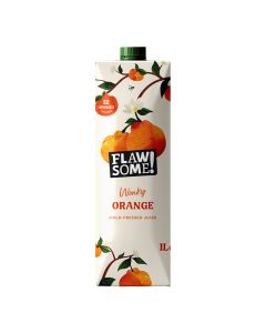 Flawsome! - Orange Cold-Pressed Juice Carton - 12 x 1L