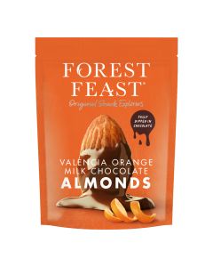 Forest Feast - Valencia Orange Milk Chcocolate Almonds - 8 x 120g
