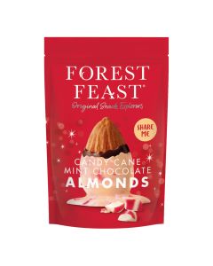 Forest Feast - Candy Cane Mint Chocolate Almonds Sharing Bag - 6 x 270g