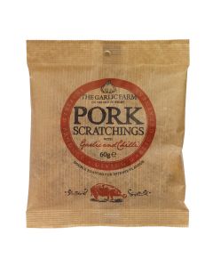 The Garlic Farm - Garlic & Chilli Pork Scratchings - 15 x 60g