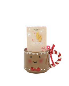 Gingerbread Kitchen - Mug with Gingerbread Hot Chocolate & 2 x Gingerbread Biscuits - 6 x 35g