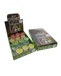 Goats of the Gorge - 30 Piece Natural Lip Balms in CDU (6 x Coconut, 6 x Gin & Tonic, 6 x Honey, 6 x Mint & 6 x Strawberry) - 30 x 15ml