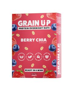 Grain Up - Berry Chia Overnight Oats - 5 x 300g