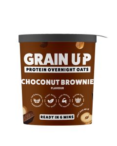 Grain Up - Pots to Go Choconut Brownie Overnight Oats - 8 x 60g
